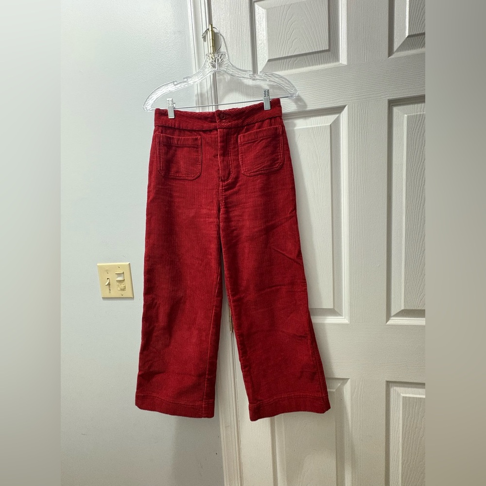 Marine Layer Tally Pant In Rosewood Wide Leg Corduroy Pants Size 4